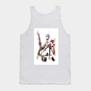 Dominating Templar Shield Cross Spear Medieval Warrior Armor Tank Top